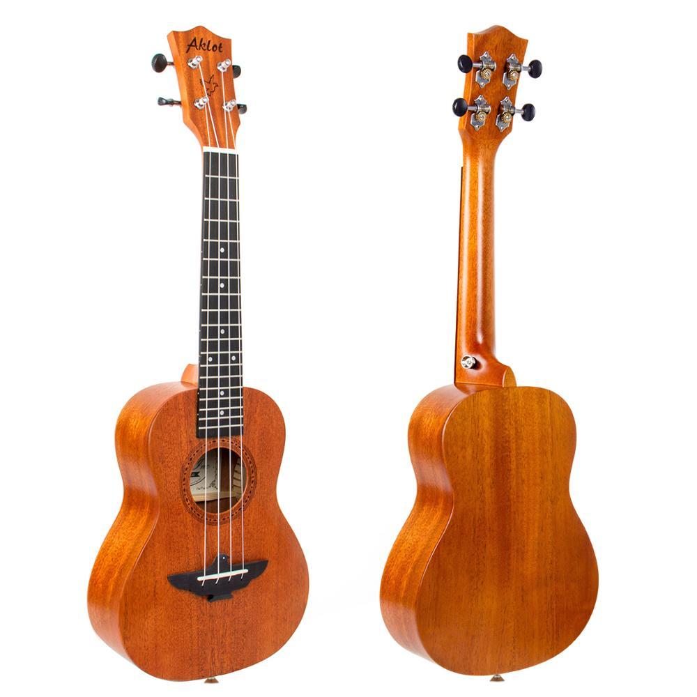 Aklot Concert Ukulele Low G String Solid Mahogany 23 Inch Ukelele Prof Aklot