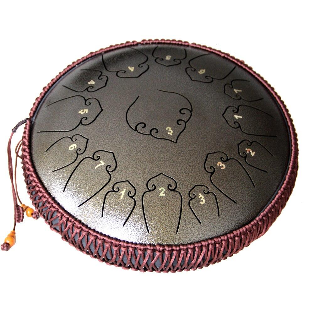  BGSFF Panda Drum Chakra Tank Drum 12 Inch Steel Tongue Drum  Hang Drum Healing Drum 11 Note D Keys Handpan Instruments with Couple of  Mallets for Beginner Adult Kid, for Meditation (